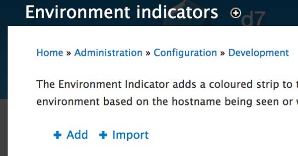 Environment Indicator 配置