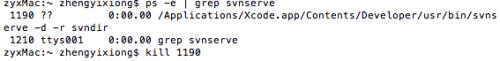 mac下搭建svn服务器