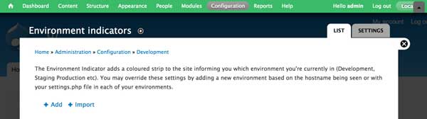 Environment Indicator 效果