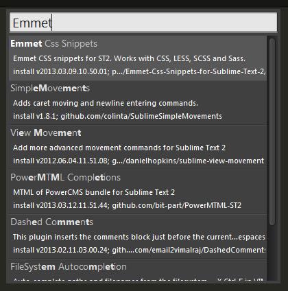 Sublime text 3 中Package Control 的安装与使用方法