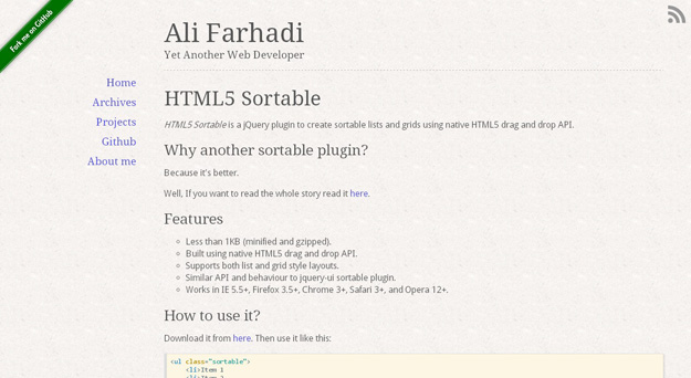 HTML5-Sortable