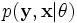 p( \mathbf y, \mathbf x | \theta)