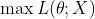 \max{L(\theta;X)}