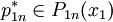 p_{1n}^*\in P_{1n}(x_1)