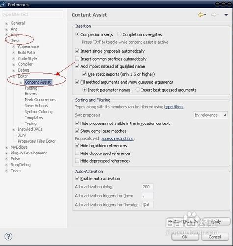 怎样增强MyEclipse的代码自动提示功能