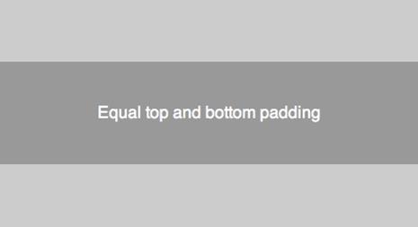 vertical centering with padding demo