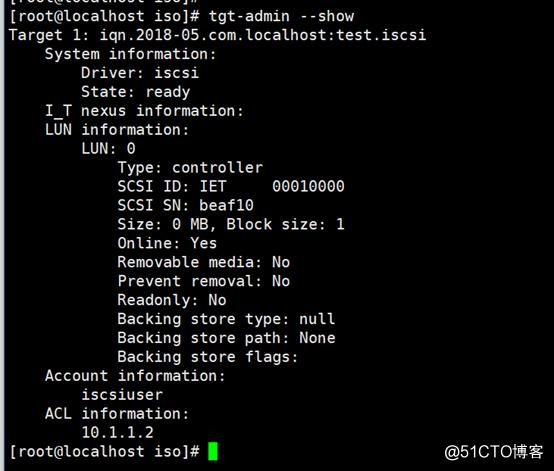 iscsi-server端配置，以及clients连接。