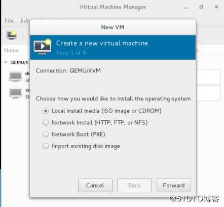 redhat7.3使用virt-manager图形化