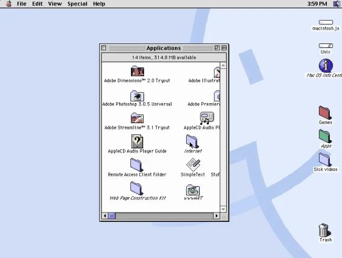 Mac OS 开山之作！带你体验二十年前的苹果系统