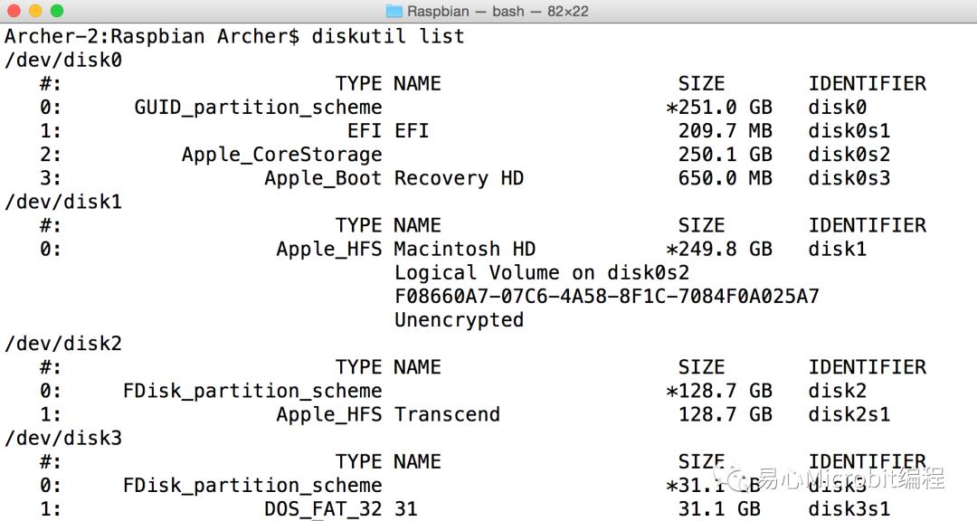 透过 MacOS 安装 Raspbian