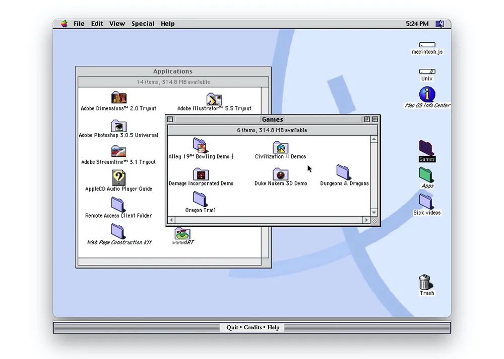 二十多年前的macOS是什么样？不用装机亲自体验