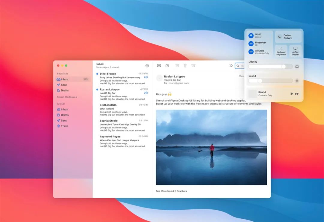 免费下载MacOS 11 Big Sur UI全套界面源文件