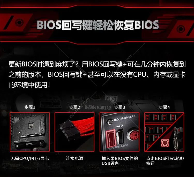 微星（MSI）B450M MORTAR MAX迫击炮 电竞主板（AMD B450/Socket AM4）特价：569元