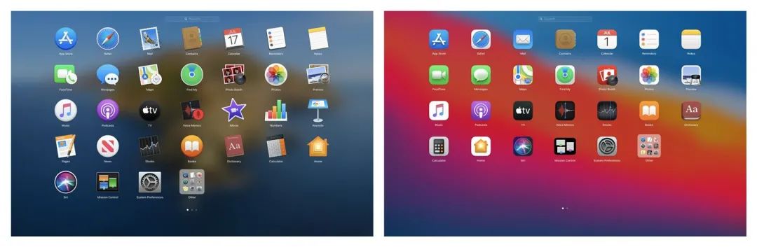 【设计资讯】设计师带来苹果 macOS Catalina 和 Big Sur 的视觉界面对比