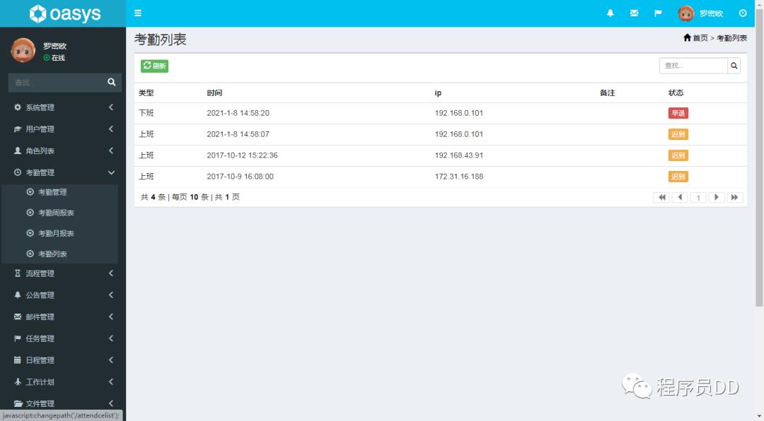 基于IDEA+SpringBoot+Mysql开发的自动化OA系统