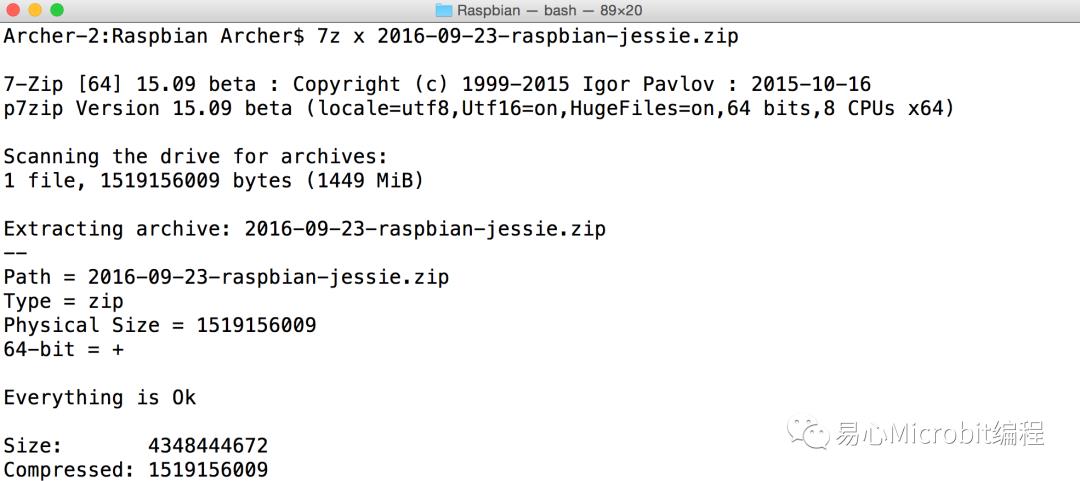 透过 MacOS 安装 Raspbian