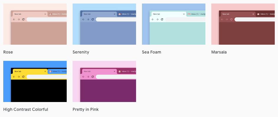 谷歌发布 12 款 Chrome 新皮肤