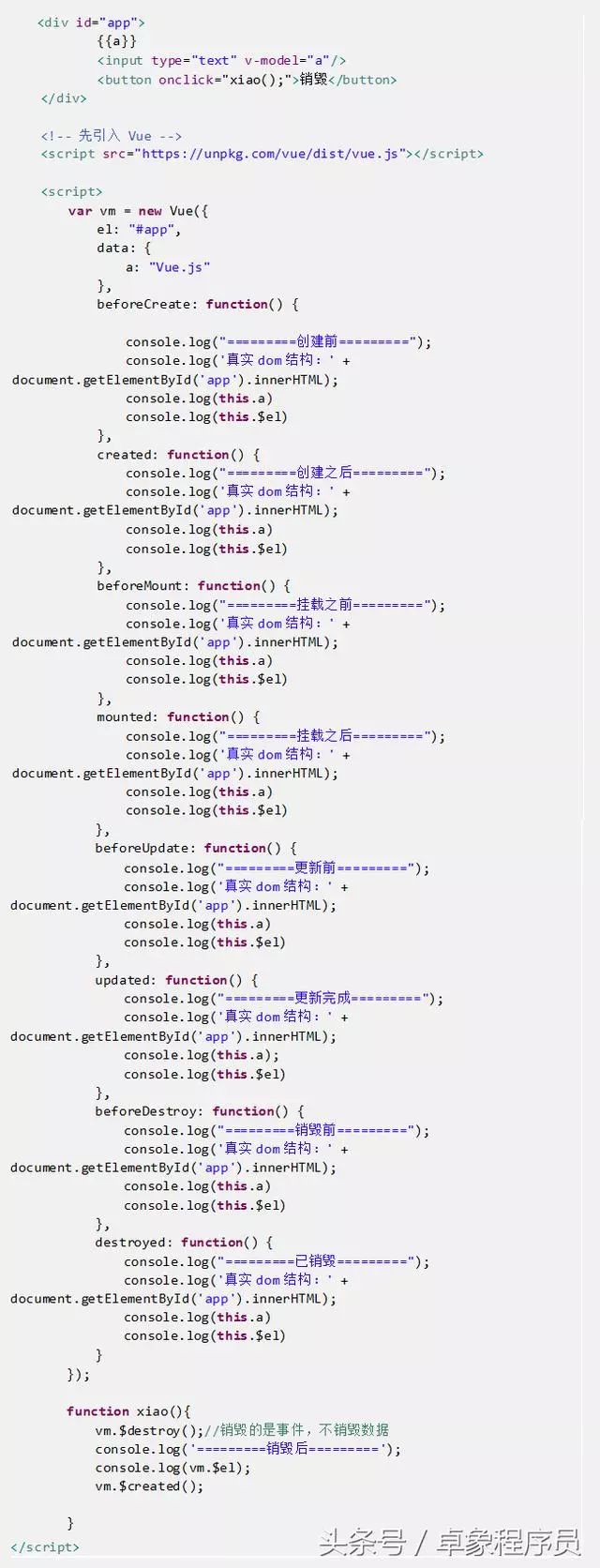 「Vue.js开发连载十五」生命周期