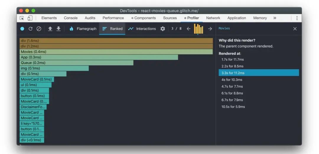 React.js 性能分析