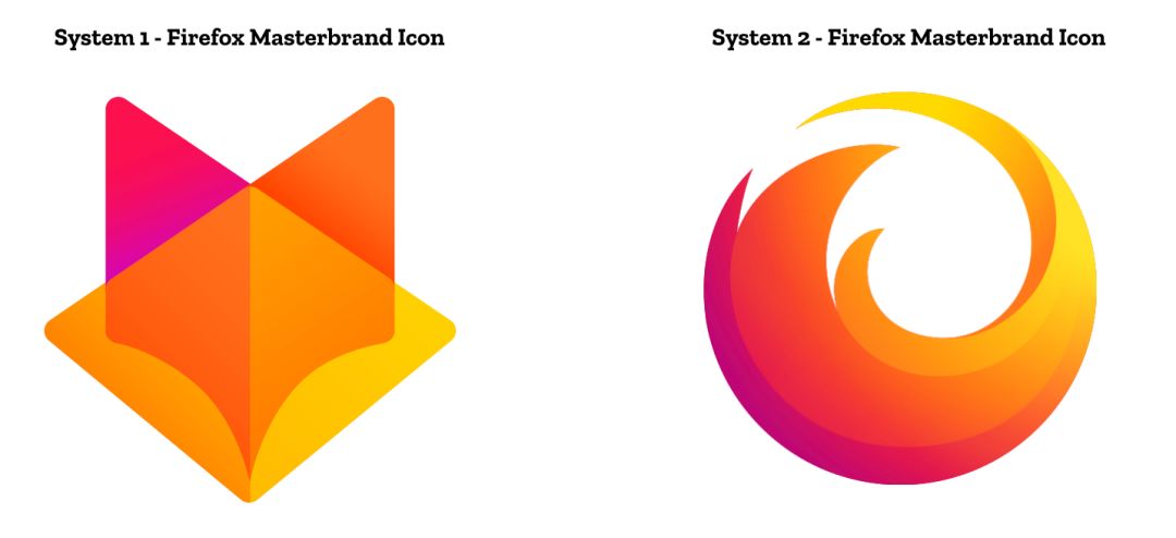 Firefox 品牌 Logo 将更换，你更喜欢哪个设计方案？