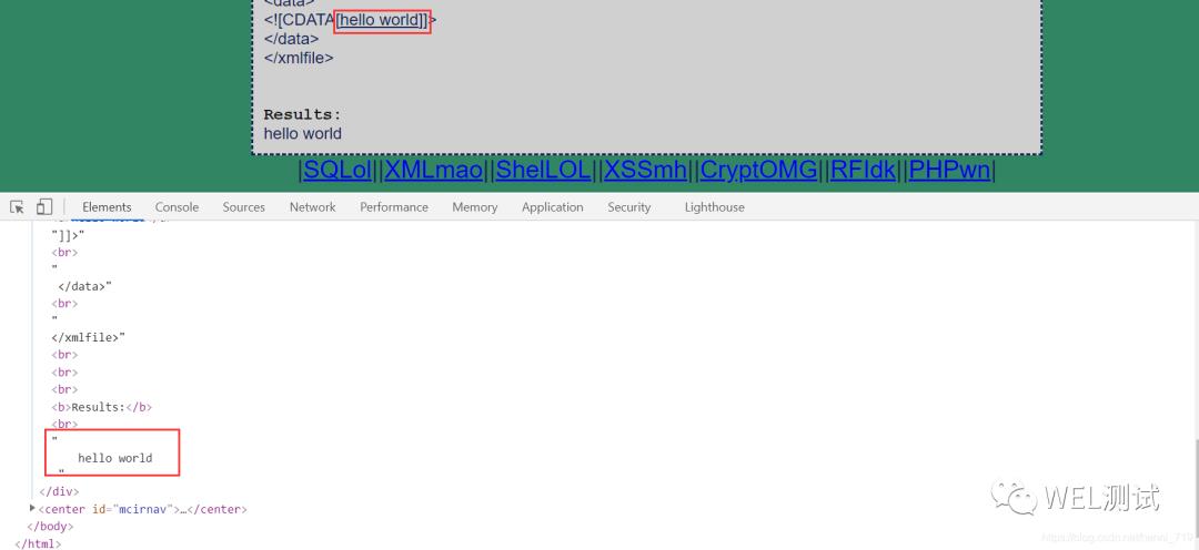 XML注入：实战篇--MCIR的XMLmao模块0~1