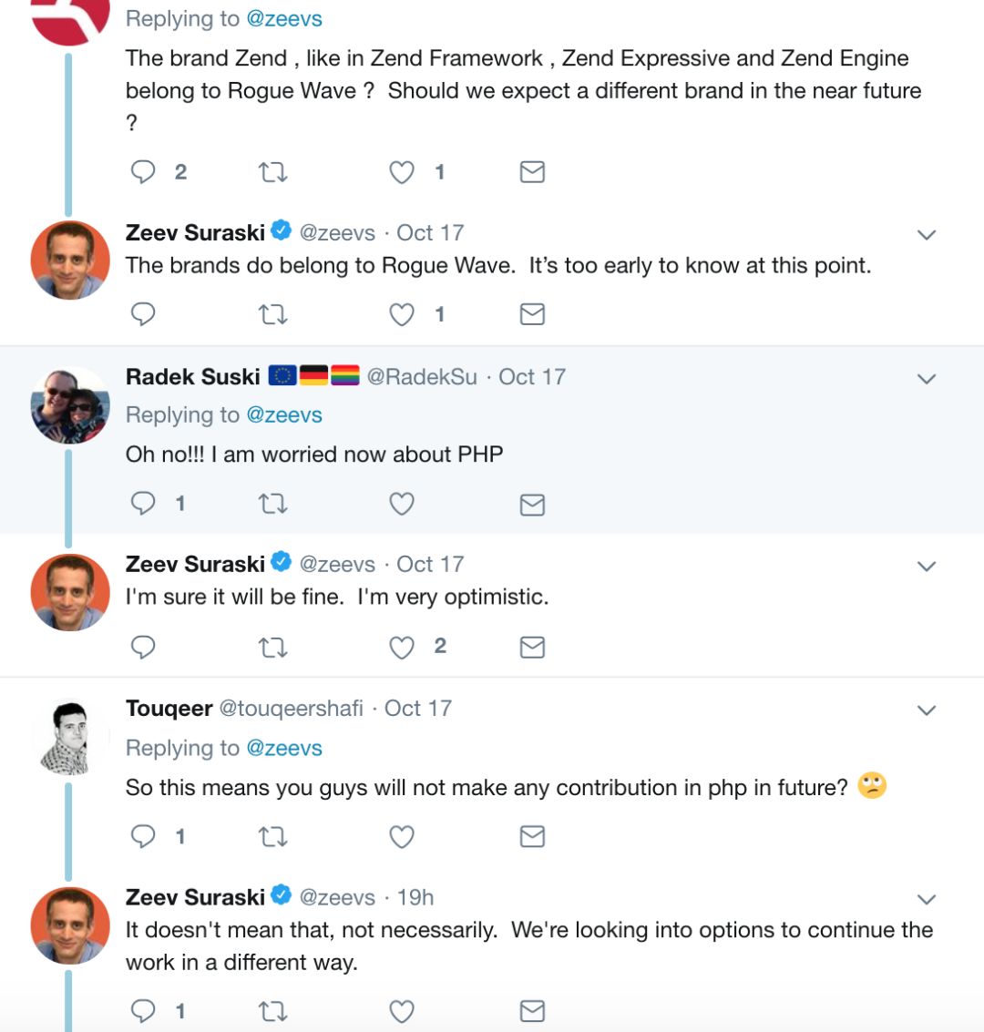 PHP 危矣？Zend Engine 团队宣布脱离 Rogue Wave