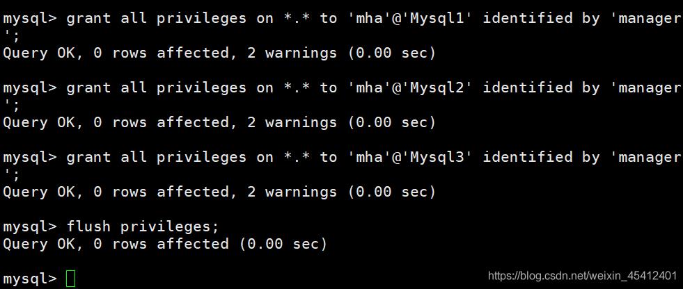 Mysql实现高可用架构之MHA