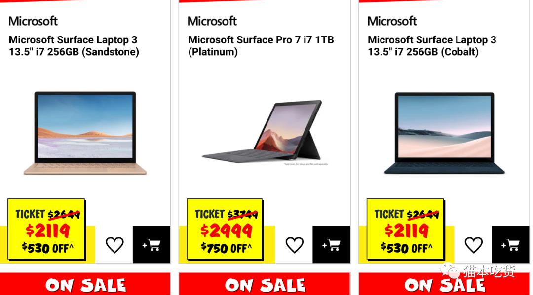 JB Hi-Fi Microsoft Surface 系列笔记本电脑8折！最高省$750!