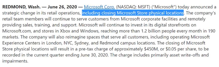 大事不妙！微软官宣永久关闭Microsoft Store实体零售店