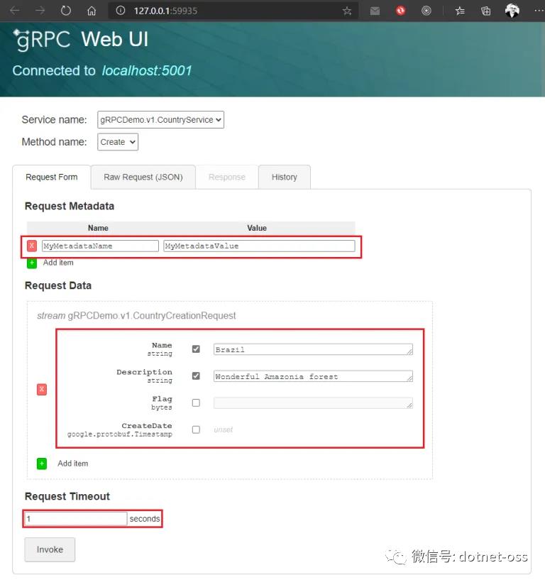 使用 gRPC-UI 调试.NET 5的gPRC服务