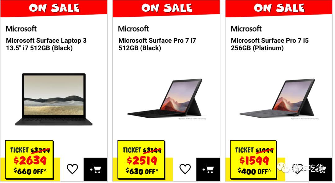 JB Hi-Fi Microsoft Surface 系列笔记本电脑8折！最高省$750!