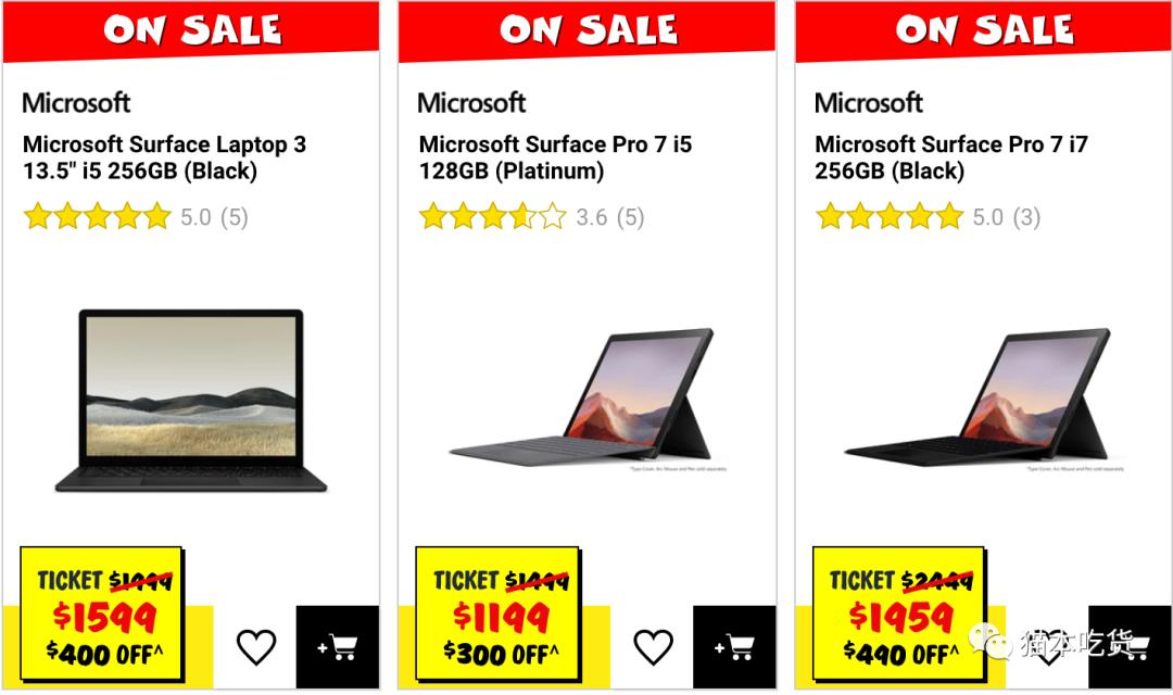 JB Hi-Fi Microsoft Surface 系列笔记本电脑8折！最高省$750!