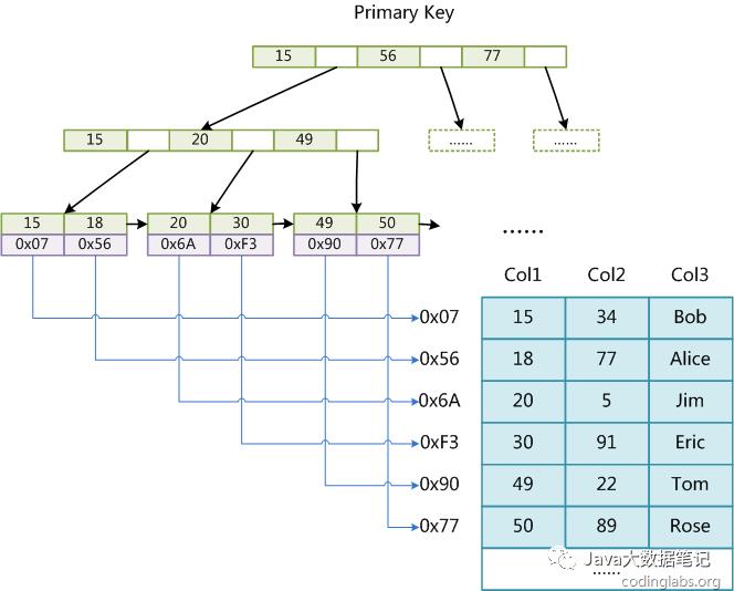 MySQL索引结构B+Tree