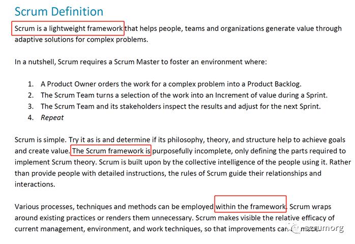 Scrum是Framework不是Methodos