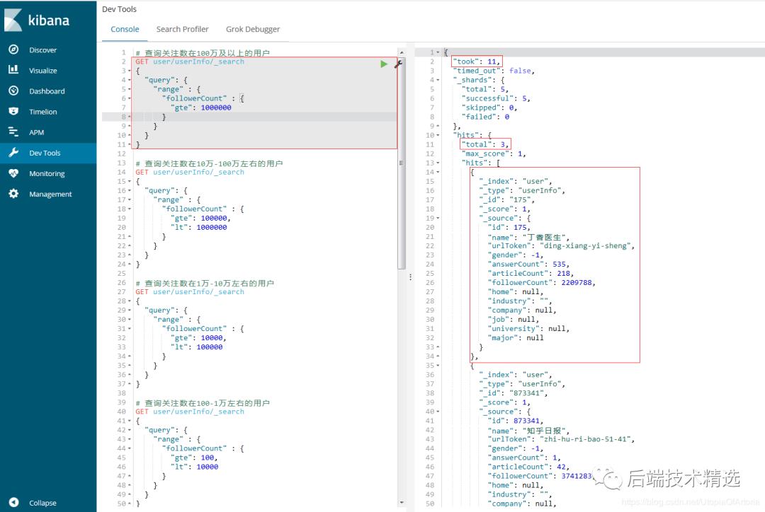 用Java+Redis+ES+Kibana技术对数百万知乎用户进行了数据分析，得到了这些...