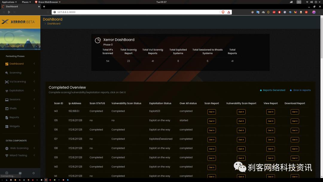 Xerror 全自动渗透测试工具 漏洞扫描+报告生成