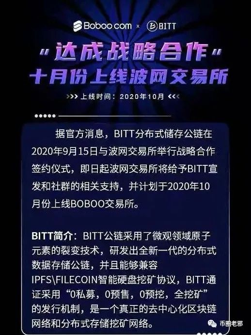 “分布式存储公链”BITT跑路？