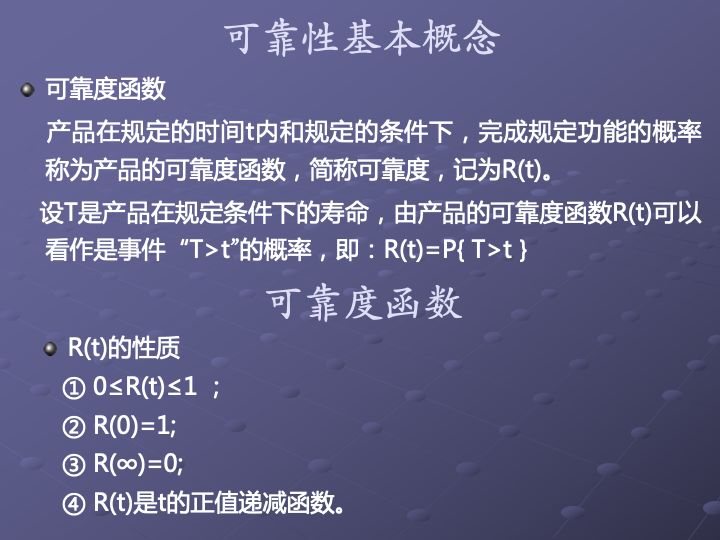 一组图看懂可靠性指标、可靠性分析、可靠性设计、可靠性试验