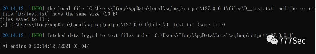 SQL注入文件读写总结