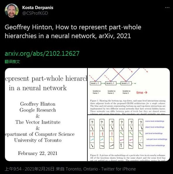 Hinton一作新论文：如何在神经网络中表示“部分-整体层次结构”？