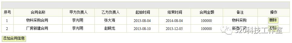 基于JSP+SQLSERVER+TOMCAT的合同信息管理系统