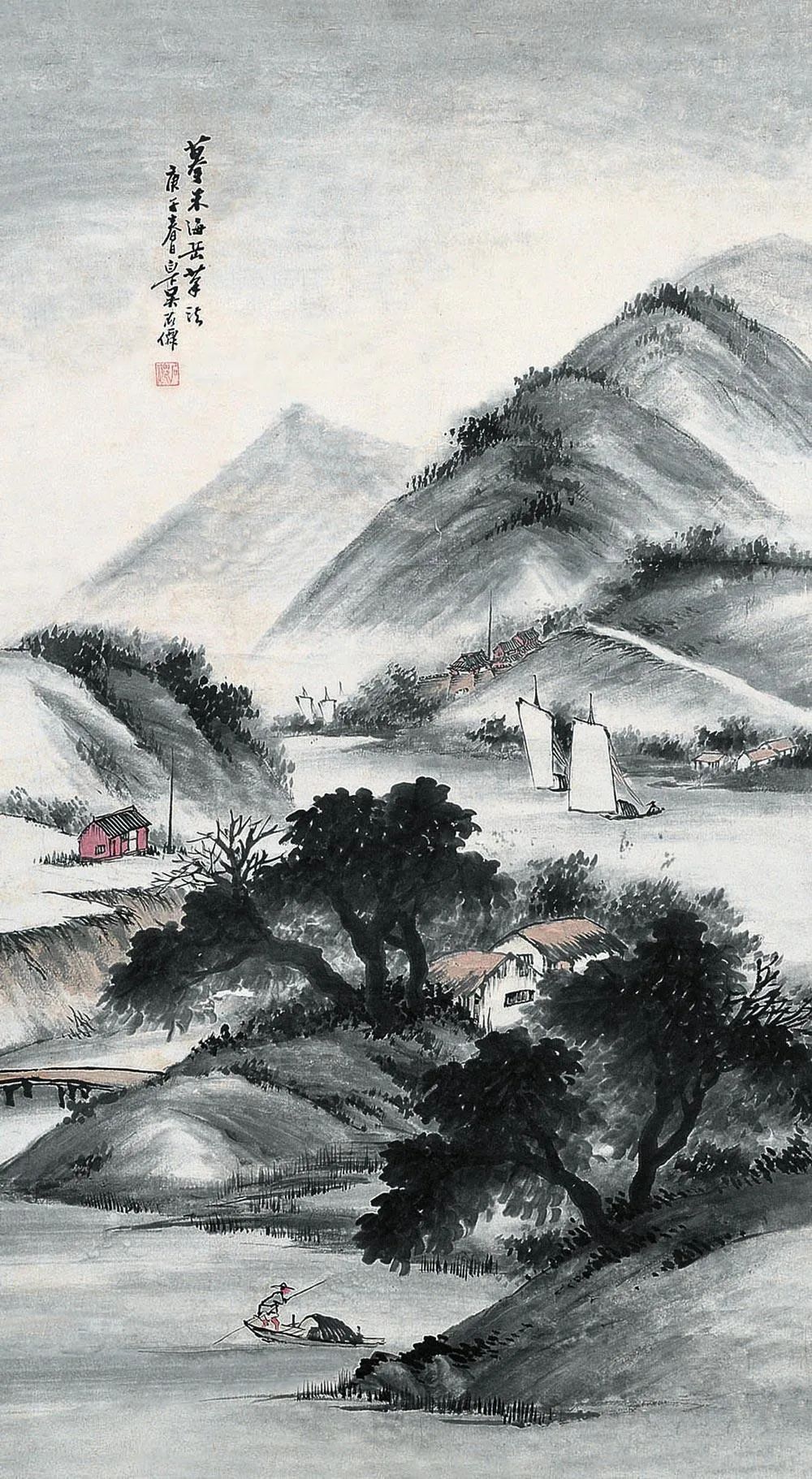 '这山水画，真是让人醉啦！'.html(false)