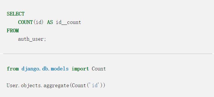 使用SQL语言了解Django ORM中的分组(group by)和聚合(aggregation)查询