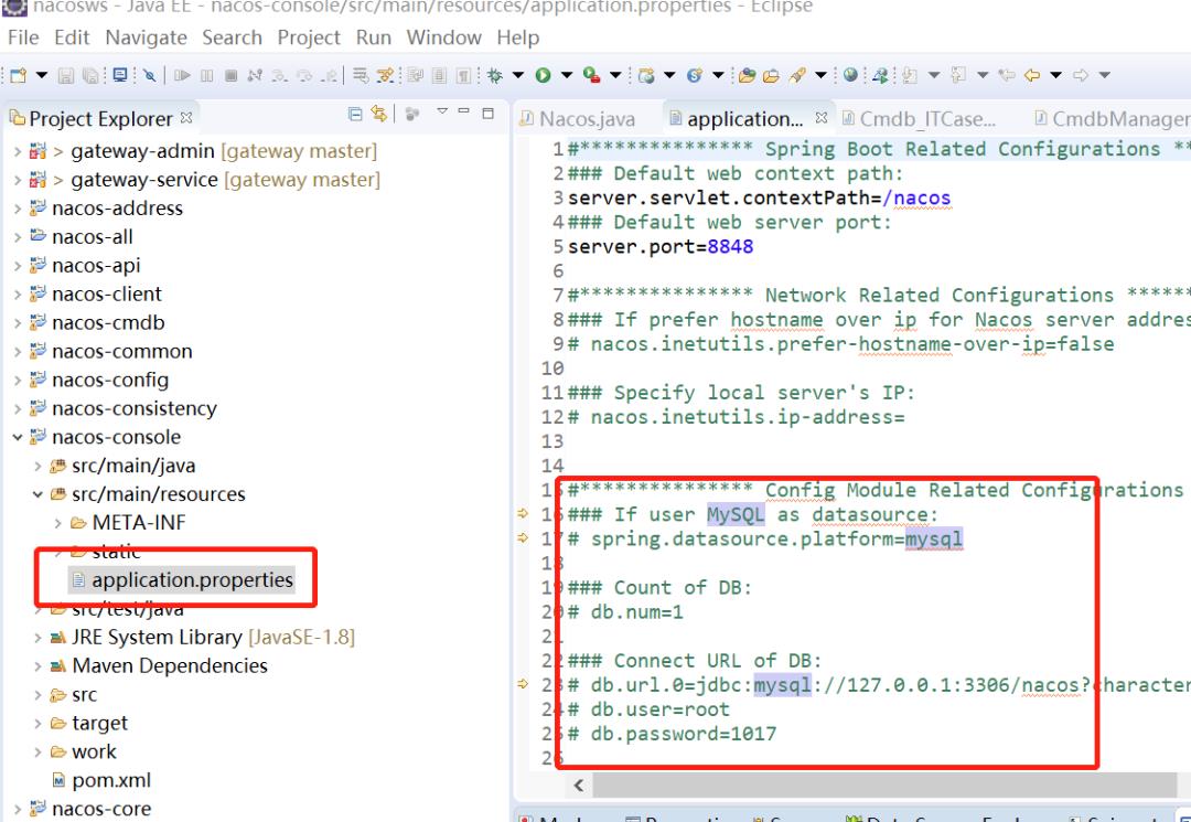 Nacos数据持久化到MySQL