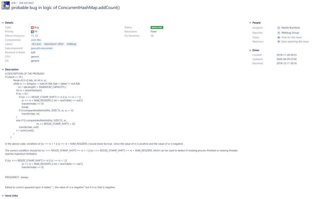 JDK底层源码分析系列-你知道ConcurrentHashMap在Java 8中的实现是有bug的吗？而且还不止一处！