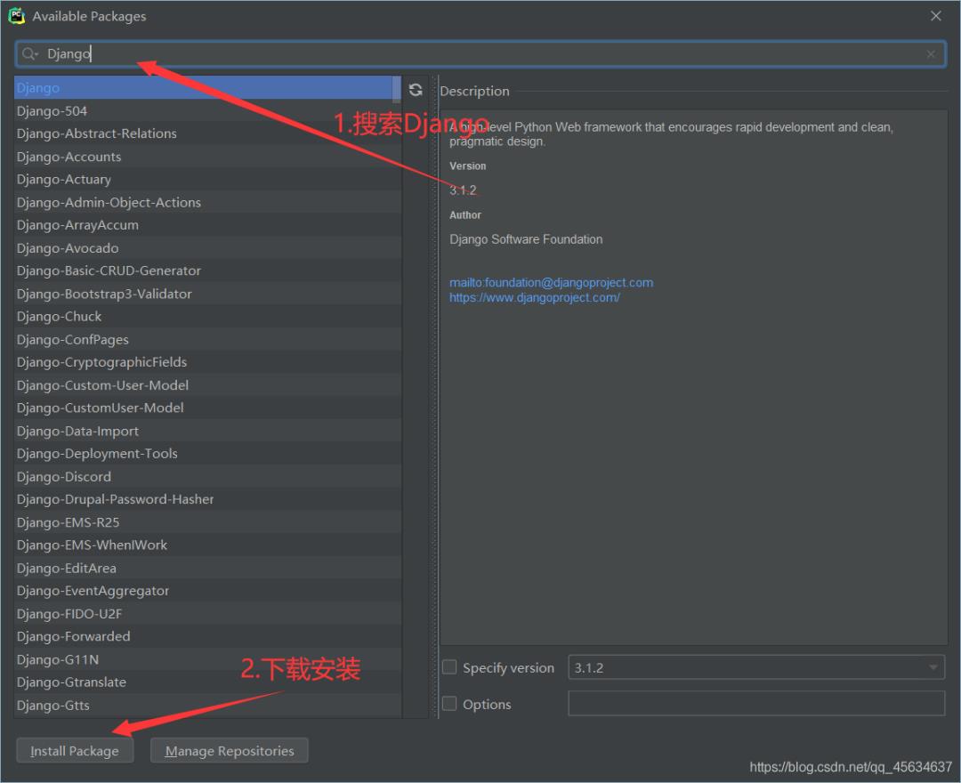 利用Pycharm + Django搭建一个简单Python Web项目