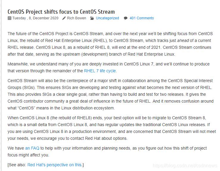 红帽"干掉" CentOS 8，CentOS Stream 上位