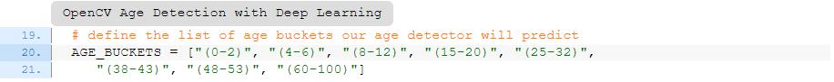 用OpenCV,深度学习和Python进行年龄识别