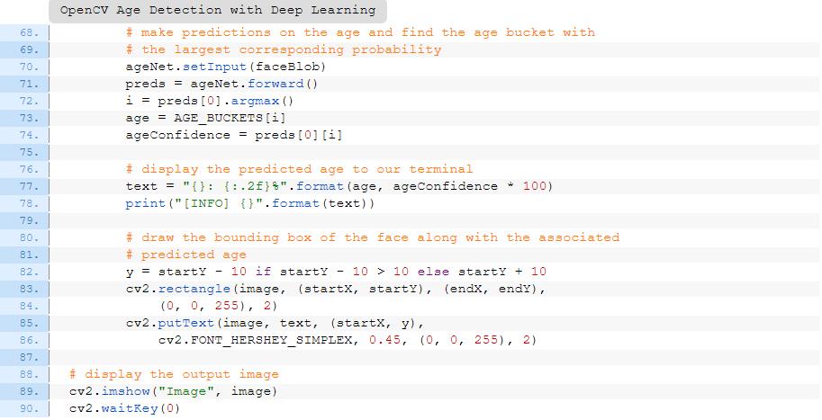 用OpenCV,深度学习和Python进行年龄识别